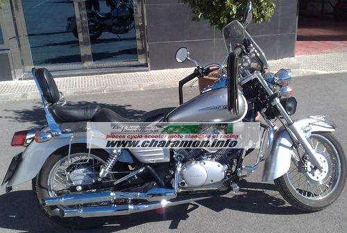 pot d'échappement TK pour Honda 125 shadow double sortie - Image 1